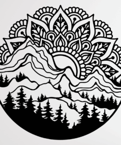 Alternative view of Mandala - gore - stenska dekoracija