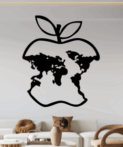 Alternative view of Apple world - stenska dekoracija