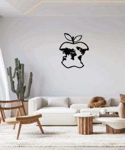 Apple world - stenska dekoracija