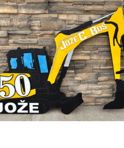 Lesene table za praznovanja BAGER - JCB (65-R1)