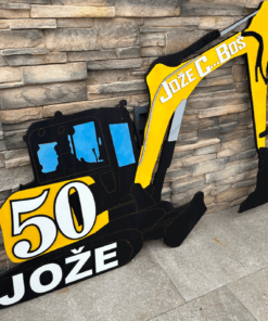 Alternative view of Lesene table za praznovanja BAGER - JCB (65-R1)
